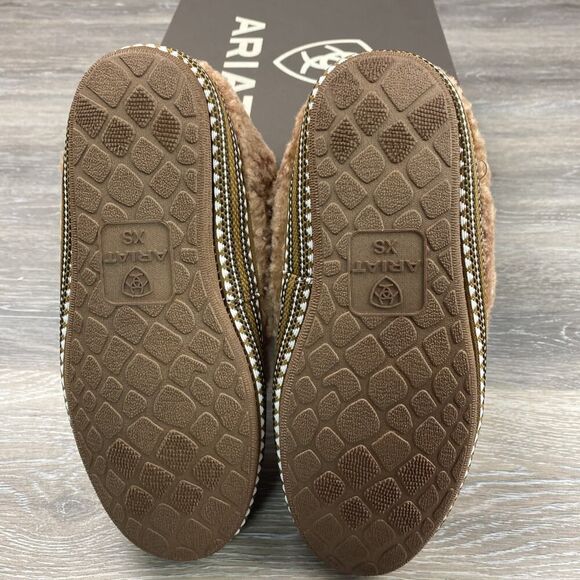 ARIAT Women’s booties slippers fleece lined size XS 5-6‎ New In Box Western Look - Picture 8 of 10